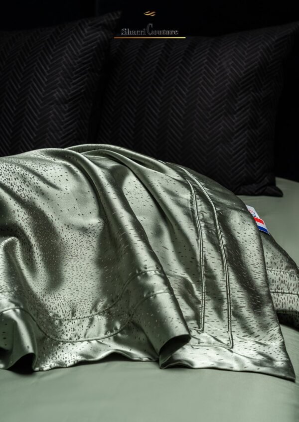 S. C. - 1018 - Dark Grey Color - Combination of Cotton and Silk - Image 12