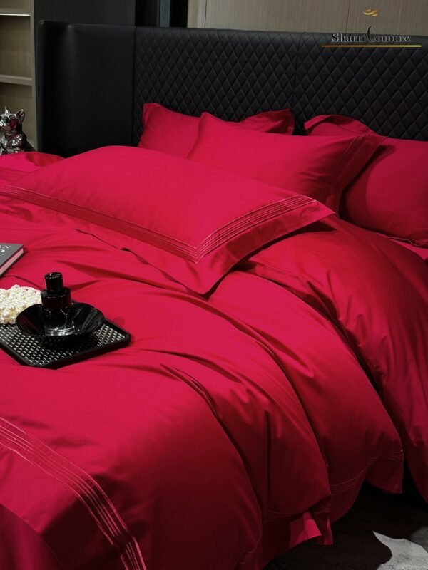 S. C. - 1044 - Multiline Embroidery Frame - Red Color -  100s Long Staple Cotton - Image 2