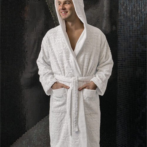 Bathrobe Trend – Unisex Hooded Cotton Bathrobe for Everyday Comfort